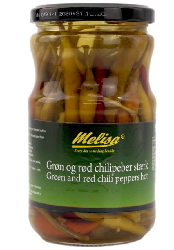 Melisa Chilipeber Grøn & Rød 630 g