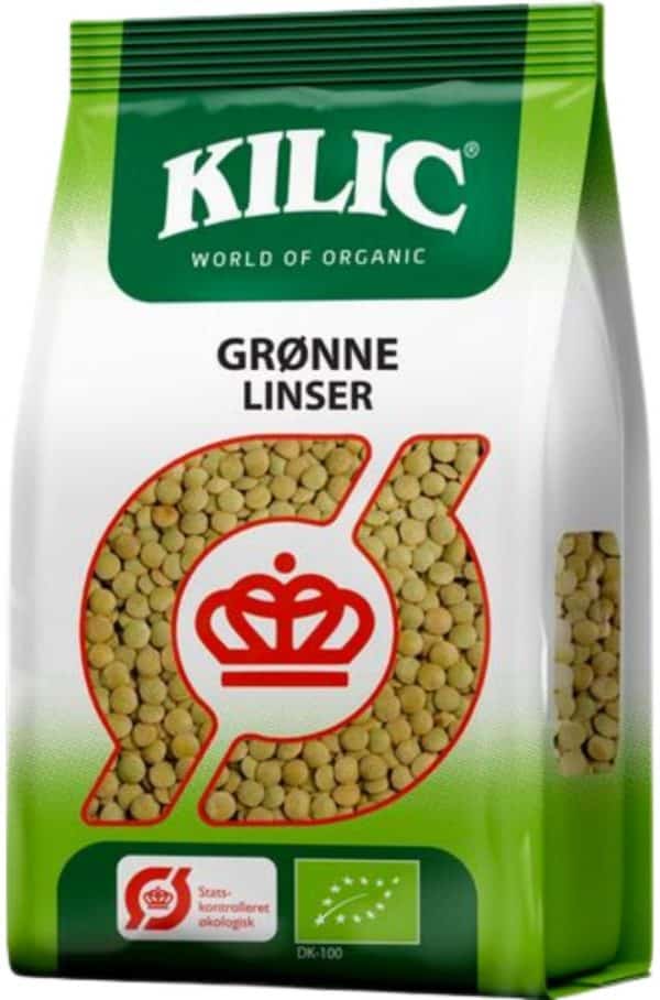 Kilic Grønne Linser Økologisk 900 g