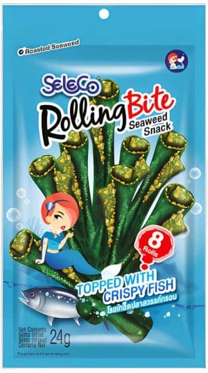 Seleco Rolling Bite Crispy Seaweed (Fish) 24 g