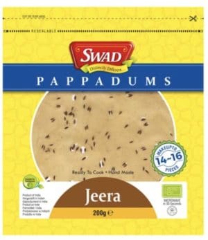 Swad Pappadums Jeera 200 g