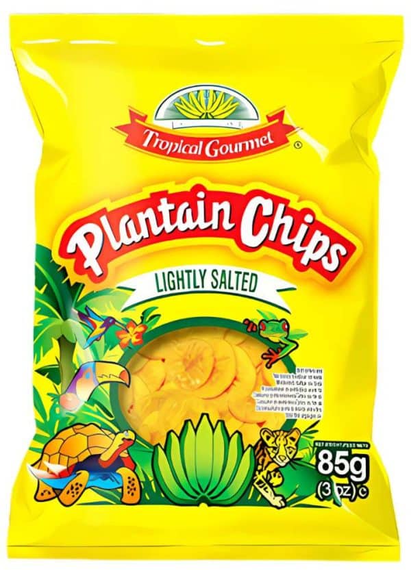 Tropical Gourmet Plantain Chips Saltet 85 g