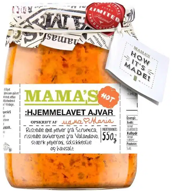 Mamas Ajvar Paste, Hot 550 g