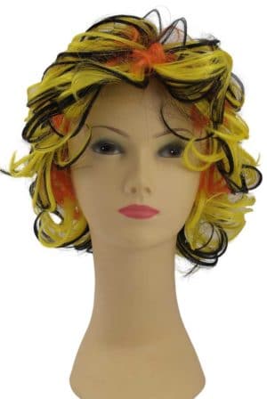 Flerfarvet Paryk