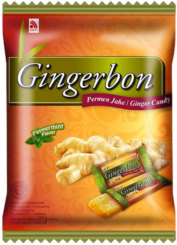 Gingerbon Ginger Candy Pebermynte 125 g