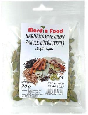 Mardin Food Grøn Kardemomme (Hele) 20 g
