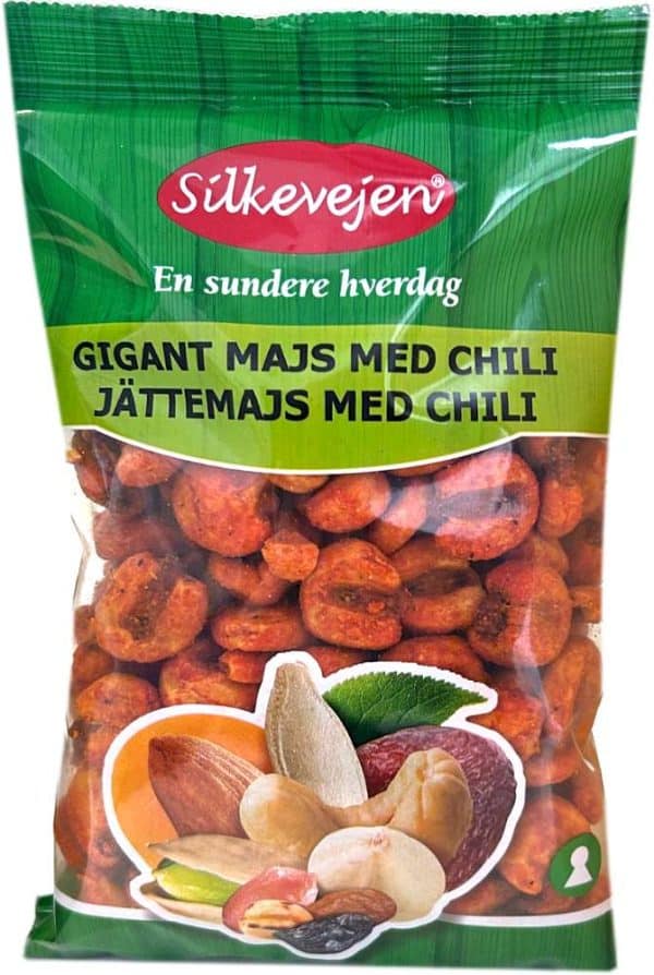 Silkevejen Gigantmajs m. Chili 200 g