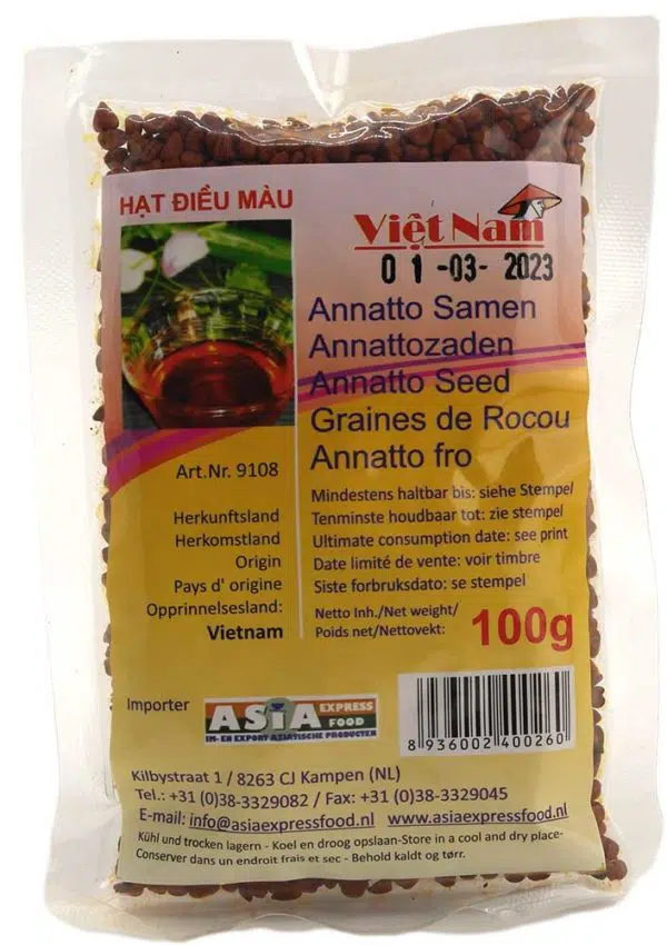 Viet Nam Annatto Frø 100 g