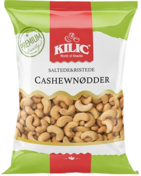 Kilic Cashewnødder Saltristede 800 g