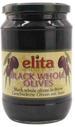 Elita Sorte Oliven m. Sten 700 g