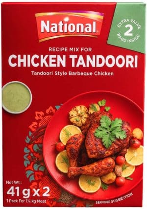 National Chicken Tandoori Krydderiblanding, Hot 2x41 g