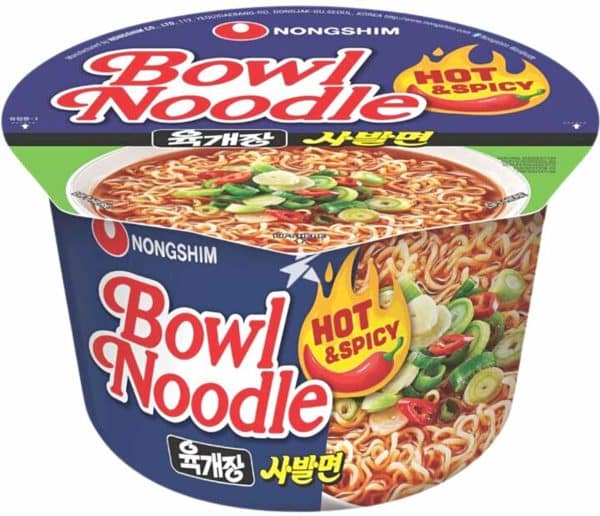 Nongshim Hot & Spicy Bowl Noodles 100 g