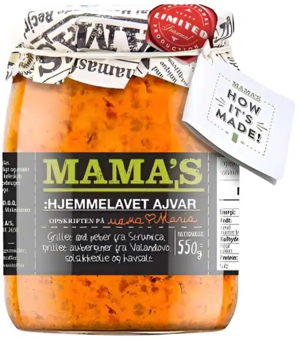 Mamas Ajvar Paste, Mild 550 g