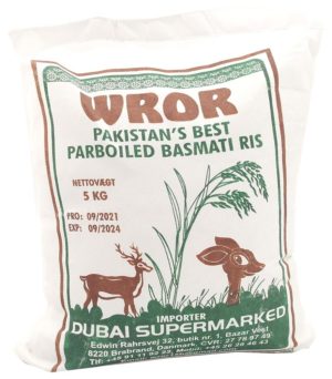 Wror Basmati Ris, Parboiled 5 kg