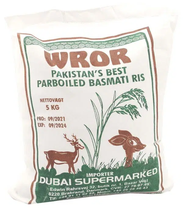 Wror Basmati Ris, Parboiled 5 kg