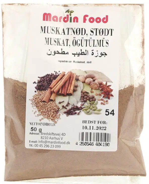 Mardin Food Muskatnød, Stødt 50 g
