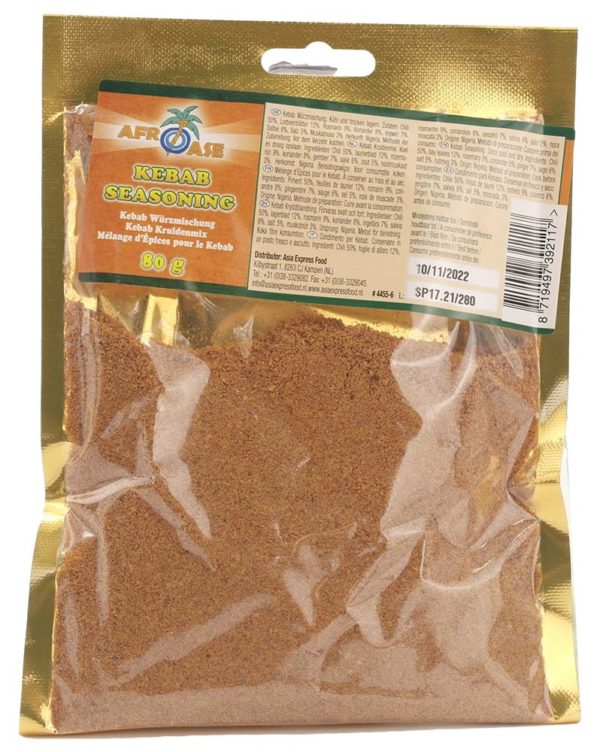 Afroase Kebab Krydderiblanding 80 g