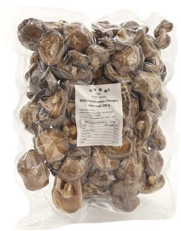 Happy Mum Tørrede Shiitake Svampe 250 g