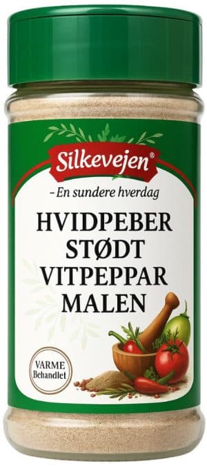 Silkevejen Hvid Peber, Stødt 130 g