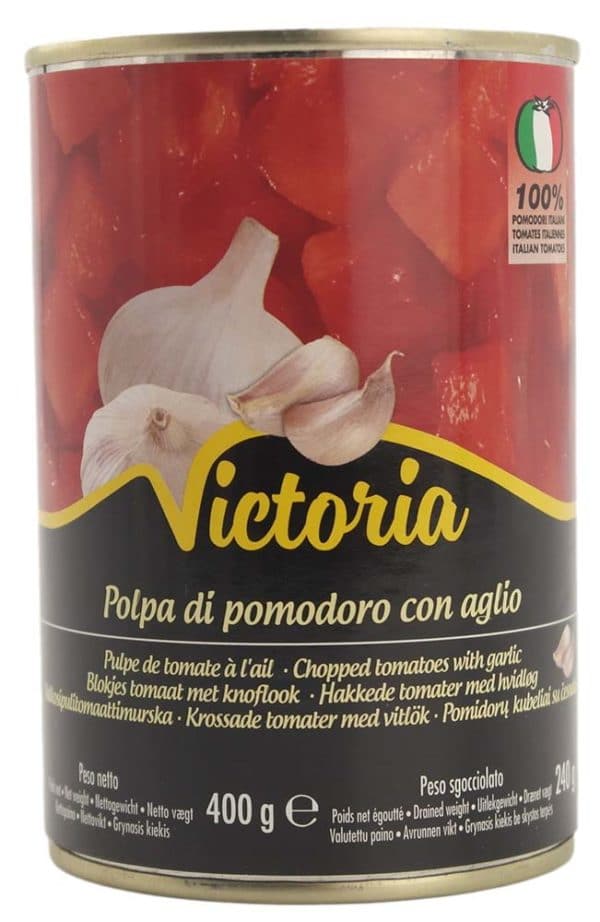 Victoria Hakkede Tomater m. Hvidløg 400 g