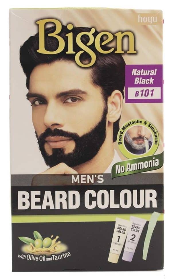 Bigen Men's Beard Colour - Natural Black B101