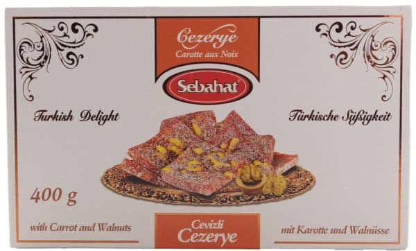 Turkish Delight Gulerod & Valnød 400 g