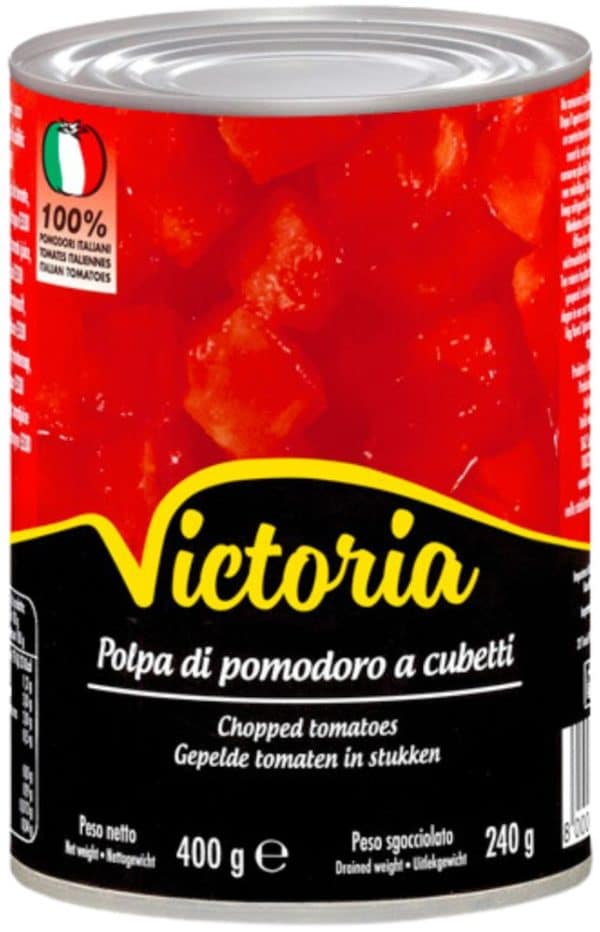 Victoria Hakkede Tomater 400 g