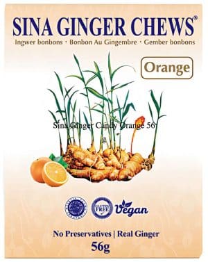 Sina Ginger Candy Orange 56 g