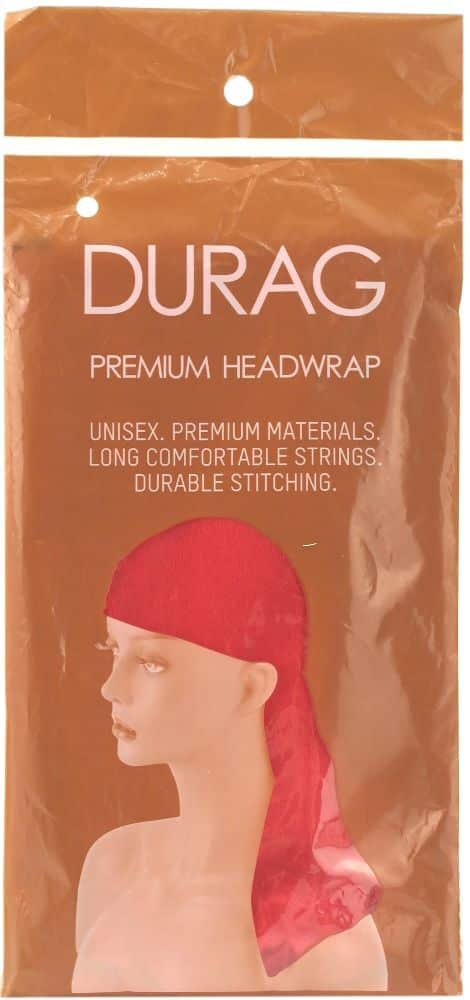 Durag Premium Headwrap Unisex - Rød