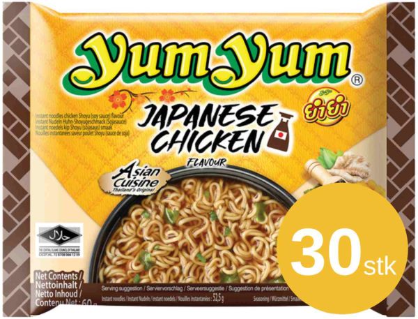 Yum Yum Nudler Japanese Chicken Shoyu 30 stk