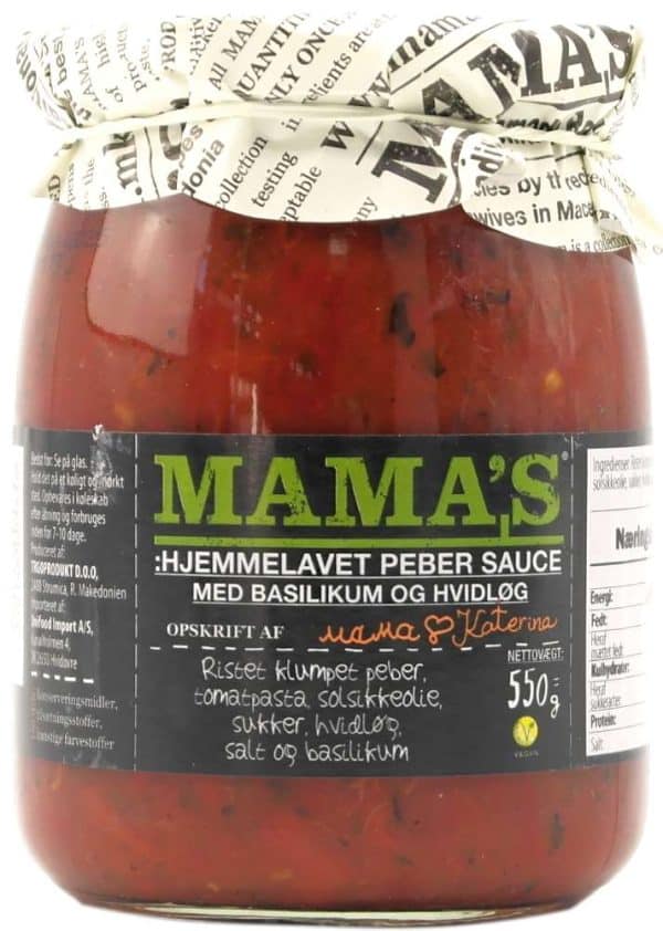 Mamas Hjemmelavet Pebersauce 550 g