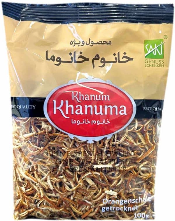 Khanum Khanuma Tørret Appelsinskal 100 g