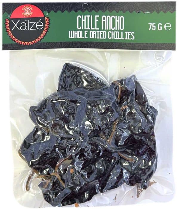 Xatze Tørrede Ancho Chilier (Hele) 75 g