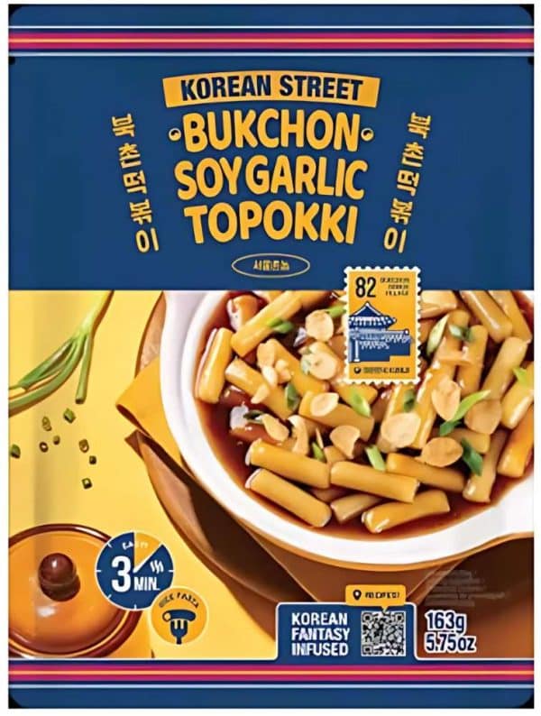 Korean Street Bukchon Soy Garlic Topokki 163 g