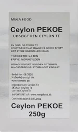 Pure Ceylon Pekoe Tea 250 g