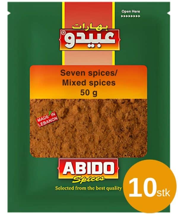 Abido 7 Spices Krydderi 10x50 g