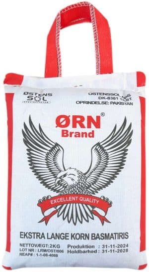 Ørn Brand Sella Basmati Ris, Ekstra Lange 2 kg