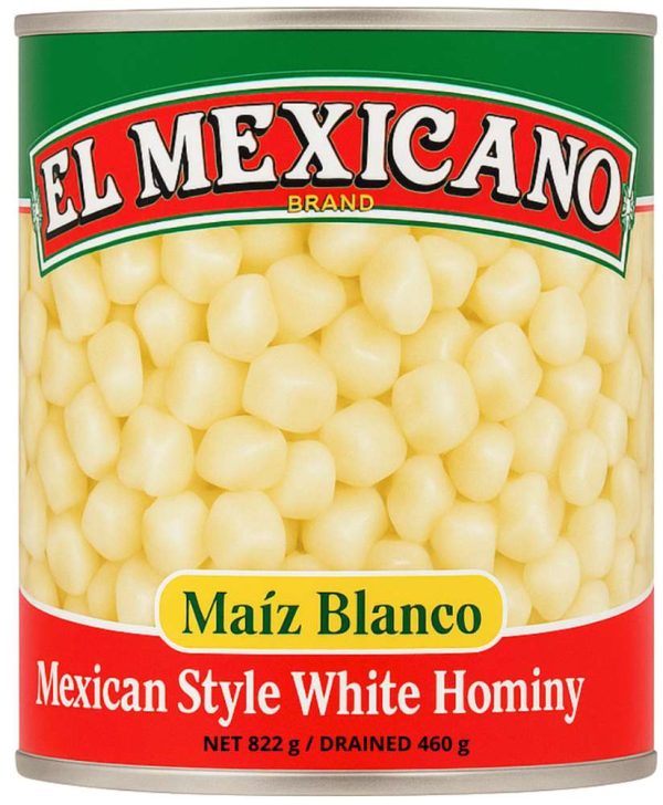 El Mexicano Hvide Hominy Majs 822 g