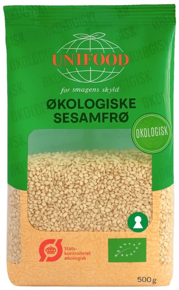 Unifood Naturlig Sesamfrø Økologisk 500 g