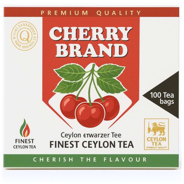 Cherry Brand Ceylon Sort Te 100 stk