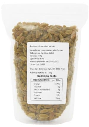 Grønne Rosiner 750 g
